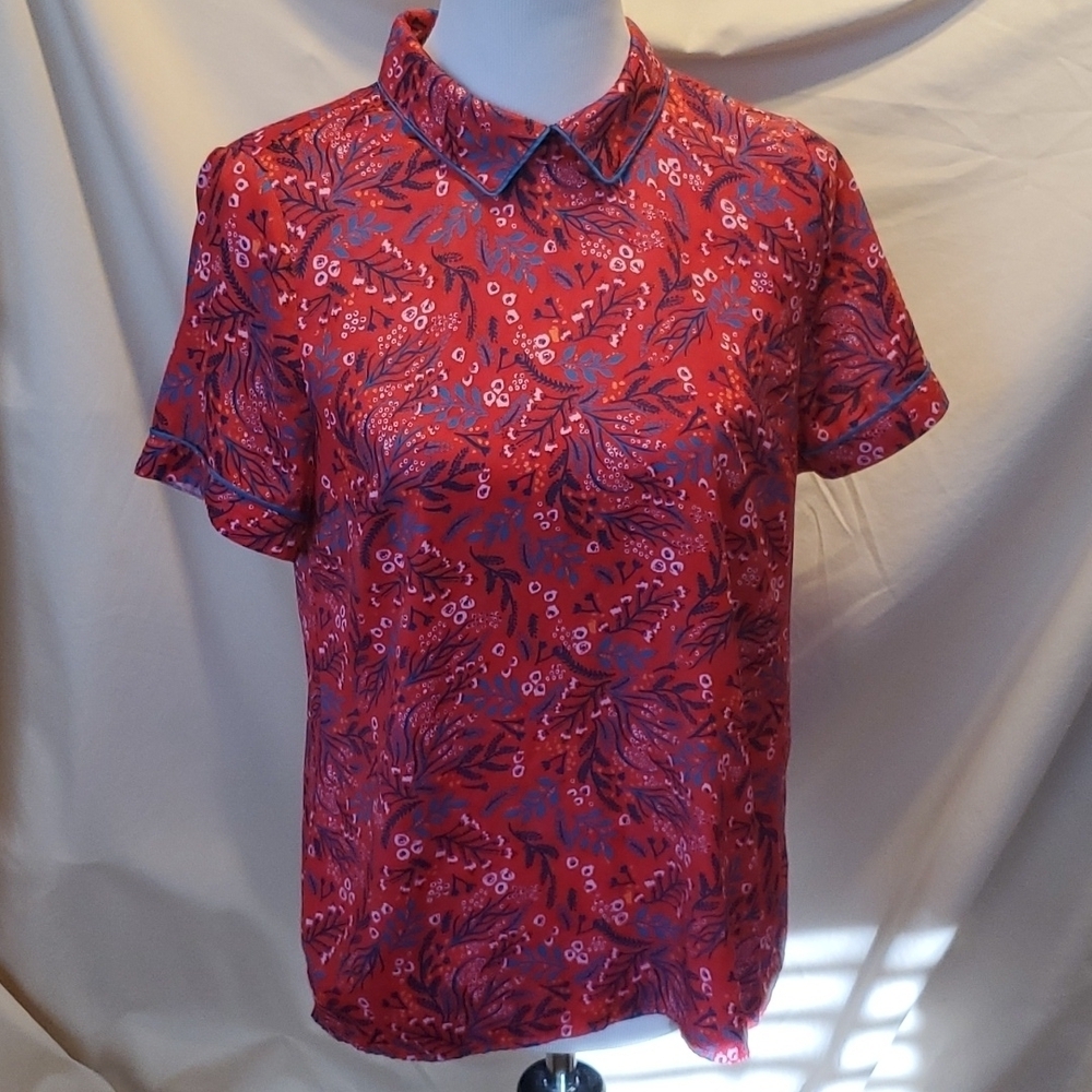 Modcloth Oriental Inspired Top SZ MD